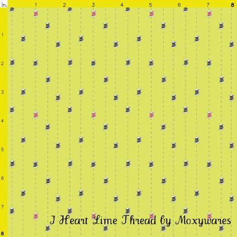 I Heart Lime Thread by Moxywares